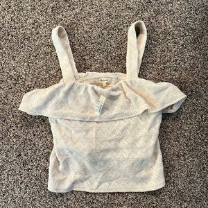 NWT Madewell Ruffled Tank Top